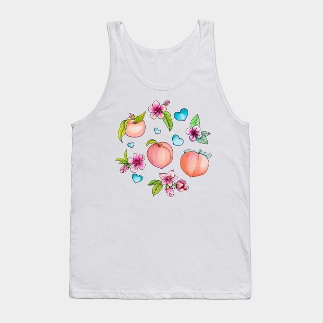 Pretty in Peach Tank Top by Gingerlique